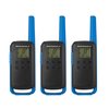 Motorola Solutions Two-Way Radio Black W/Blue Three-Pack T270TP
